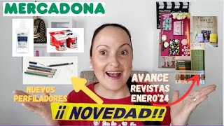 NOVEDADES RECIEN LLEGADAS A MERCADONA NUEVOS LAPICES OJOS AVANCE REVISTAS ENERO 2024 [upl. by Hgielram]