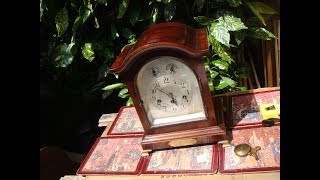 ANTIQUE German Junghans Bracket Mantle Clock Westminster Chimes For Restoration [upl. by Gesner]