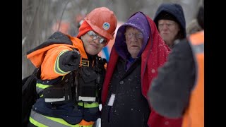 SAR volunteers tasked to evacuate encampment [upl. by Ahseiym]