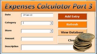 VBA Excel  Budget  Expenses Calculator Project Part 3 VBA Excel tutorial [upl. by Godart786]