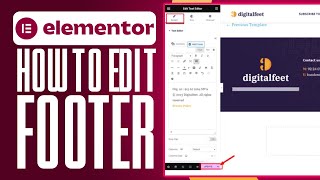 How To Edit Footer In WordPress Elementor 2024 Simple Guide [upl. by Riva341]