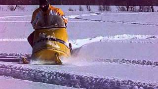 1968 Skidoo Olympique 250 in deep snow 1 [upl. by Thedrick232]