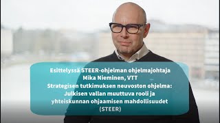 Esittelyssä STEERohjelman ohjelmajohtaja Mika Nieminen [upl. by Skell]