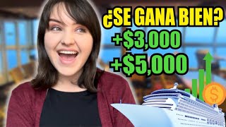 ¿Ganando MUCHO Dinero trabajando en un Crucero🛳 Aquí lo que Debes Saber 👀 [upl. by Mcmullan]