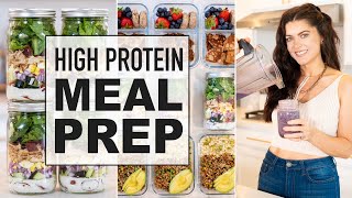 SUMMER READY MEAL PREP  healthy high protein meals for the week [upl. by Aileda140]