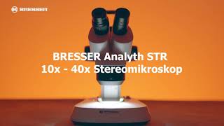 BRESSER Analyth STR 10x  40x Stereo Mikroskop [upl. by Kcinnay]