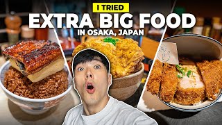 I Tried MONSTER SIZE Foods in Japan [upl. by Rehtae]