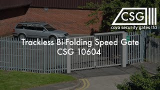 Trackless Bi Folding Speed Gate  CSG 10604 [upl. by Atniuq]