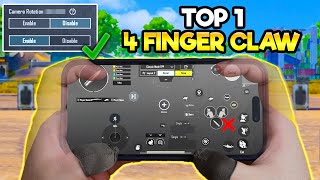 How To Get The Best 4 Finger Claw Control Setting  BGMI amp PUBG MOBILE [upl. by Dugas112]