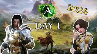 First Day of Playing ArcheAge in 2024 [upl. by Htor18]