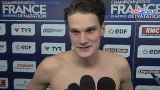 Championnat de France  Yannick remporte le 100m nage libre [upl. by Ramonda344]