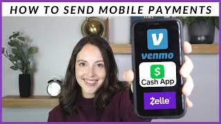 Sending Receiving Mobile Payments  Venmo Zelle Cash App [upl. by Devin]