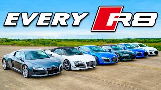 Audi R8 Generations DRAG RACE [upl. by Ahsilac]