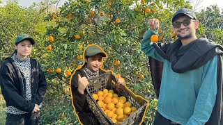 Oranges ke bhaag me pohanch gaye😍  finally ghar bhi agaye😍 [upl. by Steffy]