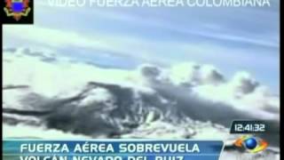 Sobrevuelo al volcán nevado del Ruizm4v [upl. by Menken]