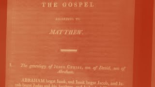 1808 Thomson Septuagint Bible Reading Matthew 26 [upl. by Janessa]