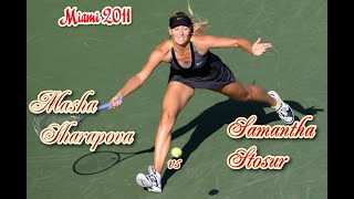 SStosur  MSharapova Miami 2011R4 1set PLEASE SUPPORT THIS VIDEO WITH LIKES amp COMMENTS [upl. by Gladstone]