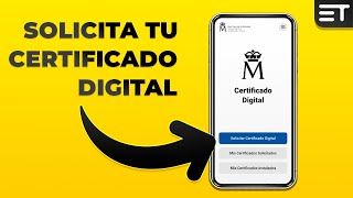 Cómo Solicitar el Certificado Digital en tu Móvil FNMT 1 EducaTutos [upl. by Obelia]