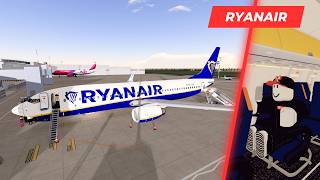 ROBLOX Airline Flight Review  Ryanair  Boeing 737800  Economy Class [upl. by Gilemette]