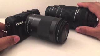 Best lens for the Canon EOSM Part 5 telephotos EFM 55200 vs EFS 55250 [upl. by Adnaerb254]