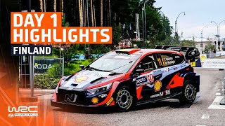 Day 1 Highlights  WRC Secto Rally Finland 2023 [upl. by Dumas]