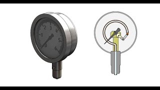 Bourdon tube pressure gauge How it works [upl. by Laaspere]