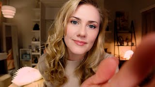 Personal Attention before you fall sleep • ASMR • Soft Spoken • Books Massage Cards [upl. by Cathryn39]