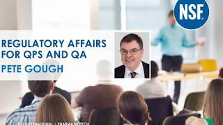 Webinar Regulatory Affairs for QP and QA  Pharma Biotech [upl. by Yerg126]