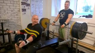 Worlds Strongest Bench Press HelperDouble presser in test [upl. by Nnaeoj766]