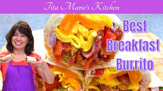 Loaded Breakfast Burrito  Almost Can Fill Your Hunger All Day  Best Burrito Recipe You Will Love [upl. by Ettezel]