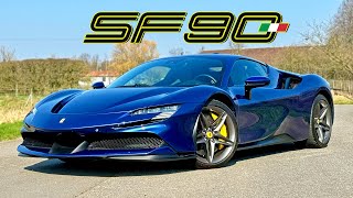 1000HP Ferrari SF90 Stradale  REVIEW on AUTOBAHN [upl. by Eerihs250]