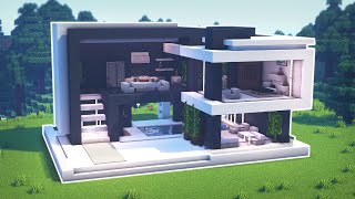 Minecraft How to Build a Modern House [upl. by Linnea]