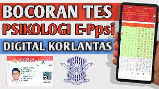 Bocoran Tes Psikologi di EPpsi Digital Korlantas  Perpanjang SIM Online 2024  Part 3 [upl. by Leftwich120]