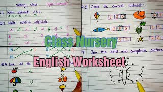 Nursery Class English Worksheet  Nursery Class Worksheet for Kids  Nursery Worksheet Hindi Math [upl. by Retluoc]