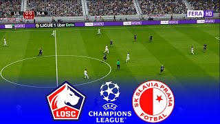 LILLE vs SLAVIA PRAGUE  UEFA Champions League 20242025 Play Off Final  PREDICTION [upl. by Ecire6]