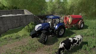 FS22  Calmsden Farm 86  GET THE SLURRY OUT BEFORE THE BAN [upl. by Leynwad]