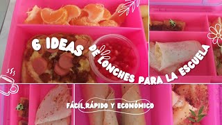 6 IDEAS DE LONCHES PARA TUS HIJOS PARA LA ESCUELITA ECONOMICO ✅️ [upl. by Sami]