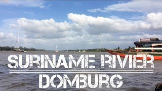 Domburg WaterkantLaarwijk Taxi Boat Surinamerivier Suriname Wanica River NO Music short video [upl. by Newkirk889]