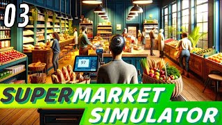 Employé amp Argent amp Stockage   Supermarket Simulator  Lets play  3 [upl. by Markus]