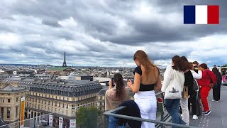 Galeries Lafayette in Paris  Exploring The Elegance of Terrace View [upl. by Knick]