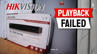 Hikvision Playback Failed No Matched Recorded File [upl. by Leonor941]