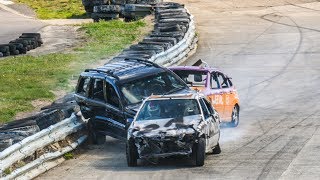 Banger Racing Angmering Raceway  CB Contact  8th September 2019 [upl. by Anillek]