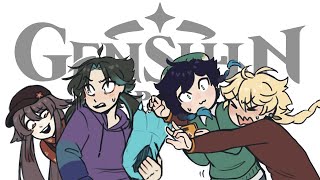 A Chance Meeting Genshin Impact Comic Dub XiaoVen College AU [upl. by Suiravad280]