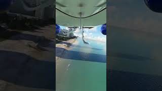 This plane landed on a beach without wheels 😯✈️ aviation aircraft flying emergencylanding [upl. by Itisahc747]