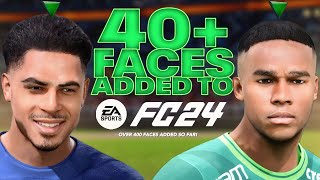 EA FC 24 MOD 40 FACES amp TATTOOS ADDED BOOTS MGR FACES amp OUTFITS LICENSES ETC WZRD PCK V4 [upl. by Maher]