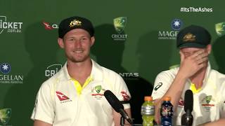 Bancroft gives his hilarious reaction to Jonny Bairstow headbutt  The Ashes on BT Sport [upl. by Juditha668]