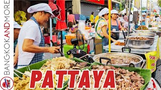 PATTAYA Walking Street at Naklua Market  Walk amp Eat Festival 2023 [upl. by Nevs]