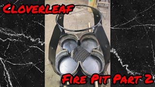 Cloverleaf Fire Pit Part 2  Fabricating and Welding projects [upl. by Fazeli]