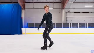 Ilia Malinin 202122 Short Program Warm Up at Journey to Champion 2022 [upl. by Tezil]