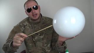 Skewer Through Balloon  Science Experiment [upl. by Berga]